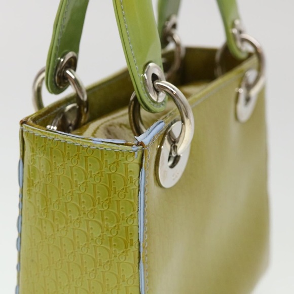 Christian Dior Lady Dior Patent Leather Trotter Embossed Bag with Strap and Card - Picture 6 of 16